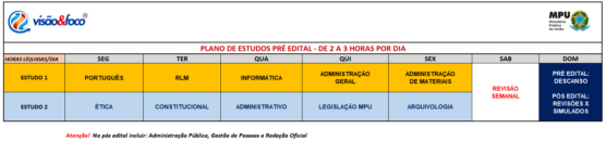 Concurso Mpu Edital Verticalizado Plano De Estudos E Aulas